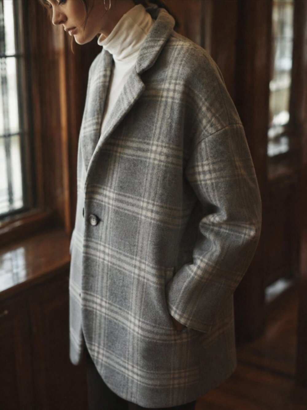 AG Adriano Goldschmied Wool Made In Italy Plaid Jacket Blazer Medium NWOT - Picture 2 of 12